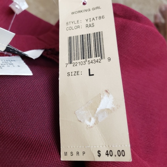 Melrose Studio Red skirt sz large - Picture 3 of 8